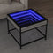 vidaXL - Salontafel - met - Infinity - LED - 50x50x41 - cm - grijs - sonoma - eikenkleur