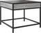 vidaXL - Salontafel - met - Infinity - LED - 50x50x41 - cm - grijs - sonoma - eikenkleur