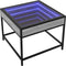 vidaXL - Salontafel - met - Infinity - LED - 50x50x41 - cm - grijs - sonoma - eikenkleur
