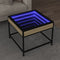 vidaXL - Salontafel - met - Infinity - LED - 50x50x41 - cm - sonoma - eikenkleurig