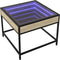 vidaXL - Salontafel - met - Infinity - LED - 50x50x41 - cm - sonoma - eikenkleurig