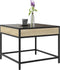 vidaXL - Salontafel - met - Infinity - LED - 50x50x41 - cm - sonoma - eikenkleurig