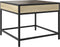 vidaXL - Salontafel - met - Infinity - LED - 50x50x41 - cm - sonoma - eikenkleurig