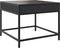 vidaXL - Salontafel - met - Infinity - LED - 50x50x41 - cm - zwart