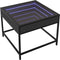 vidaXL - Salontafel - met - Infinity - LED - 50x50x41 - cm - zwart