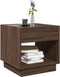 vidaXL - Salontafel - met - Infinity - LED - 50x50x50 - cm - bruin - eikenkleurig
