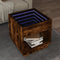 vidaXL - Salontafel - met - Infinity - LED - 50x50x50 - cm - gerookt - eikenkleurig