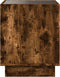 vidaXL - Salontafel - met - Infinity - LED - 50x50x50 - cm - gerookt - eikenkleurig
