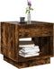 vidaXL - Salontafel - met - Infinity - LED - 50x50x50 - cm - gerookt - eikenkleurig