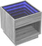 vidaXL - Salontafel - met - Infinity - LED - 50x50x50 - cm - grijs - sonoma - eikenkleur