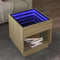 vidaXL - Salontafel - met - Infinity - LED - 50x50x50 - cm - sonoma - eikenkleurig