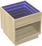vidaXL - Salontafel - met - Infinity - LED - 50x50x50 - cm - sonoma - eikenkleurig