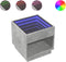 vidaXL - Salontafel - met - Infinity - LED - 50x50x50 - cm - betongrijs