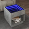 vidaXL - Salontafel - met - Infinity - LED - 50x50x50 - cm - betongrijs
