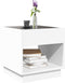 vidaXL - Salontafel - met - Infinity - LED - 50x50x50 - cm - wit