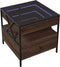 vidaXL - Salontafel - met - Infinity - LED - 50x50x51 - cm - bruin - eikenkleurig