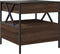 vidaXL - Salontafel - met - Infinity - LED - 50x50x51 - cm - bruin - eikenkleurig