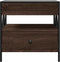 vidaXL - Salontafel - met - Infinity - LED - 50x50x51 - cm - bruin - eikenkleurig