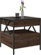 vidaXL - Salontafel - met - Infinity - LED - 50x50x51 - cm - bruin - eikenkleurig