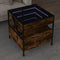 vidaXL - Salontafel - met - Infinity - LED - 50x50x51 - cm - gerookt - eikenkleurig