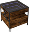vidaXL - Salontafel - met - Infinity - LED - 50x50x51 - cm - gerookt - eikenkleurig