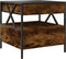 vidaXL - Salontafel - met - Infinity - LED - 50x50x51 - cm - gerookt - eikenkleurig