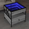 vidaXL - Salontafel - met - Infinity - LED - 50x50x51 - cm - grijs - sonoma - eikenkleur
