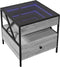vidaXL - Salontafel - met - Infinity - LED - 50x50x51 - cm - grijs - sonoma - eikenkleur