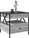 vidaXL - Salontafel - met - Infinity - LED - 50x50x51 - cm - grijs - sonoma - eikenkleur
