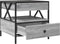 vidaXL - Salontafel - met - Infinity - LED - 50x50x51 - cm - grijs - sonoma - eikenkleur