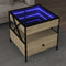 vidaXL - Salontafel - met - Infinity - LED - 50x50x51 - cm - sonoma - eikenkleurig