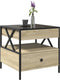 vidaXL - Salontafel - met - Infinity - LED - 50x50x51 - cm - sonoma - eikenkleurig