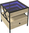vidaXL - Salontafel - met - Infinity - LED - 50x50x51 - cm - sonoma - eikenkleurig