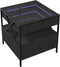 vidaXL - Salontafel - met - Infinity - LED - 50x50x51 - cm - zwart