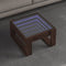 vidaXL - Salontafel - met - Infinity - LED - 50x53x30 - cm - bruin - eikenkleurig