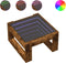 vidaXL - Salontafel - met - Infinity - LED - 50x53x30 - cm - gerookt - eikenkleurig