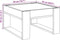 vidaXL - Salontafel - met - Infinity - LED - 50x53x30 - cm - betongrijs