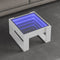 vidaXL - Salontafel - met - Infinity - LED - 50x53x30 - cm - wit