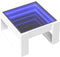 vidaXL - Salontafel - met - Infinity - LED - 50x53x30 - cm - wit