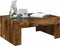 vidaXL - Salontafel - met - Infinity - LED - 70x50x30 - cm - gerookt - eikenkleurig