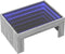 vidaXL - Salontafel - met - Infinity - LED - 70x50x30 - cm - grijs - sonoma - eikenkleur