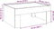 vidaXL - Salontafel - met - Infinity - LED - 70x50x30 - cm - betongrijs