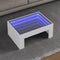vidaXL - Salontafel - met - Infinity - LED - 70x50x30 - cm - wit