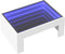 vidaXL - Salontafel - met - Infinity - LED - 70x50x30 - cm - wit