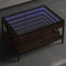 vidaXL - Salontafel - met - Infinity - LED - 70x50x38 - cm - bruin - eikenkleurig
