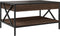 vidaXL - Salontafel - met - Infinity - LED - 70x50x38 - cm - bruin - eikenkleurig