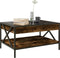 vidaXL - Salontafel - met - Infinity - LED - 70x50x38 - cm - gerookt - eikenkleurig