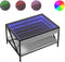 vidaXL - Salontafel - met - Infinity - LED - 70x50x38 - cm - grijs - sonoma - eikenkleur