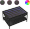 vidaXL - Salontafel - met - Infinity - LED - 70x50x38 - cm - zwart