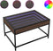 vidaXL - Salontafel - met - Infinity - LED - 70x50x41 - cm - bruin - eikenkleurig